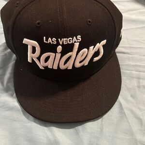 NFL Black and White Raiders Hat